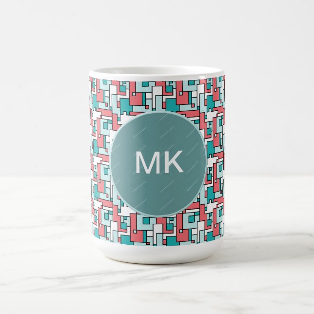 Retro Brick Mönster Kaffemugg (Center)
