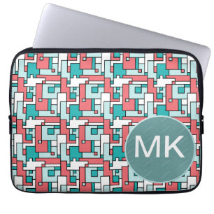 Retro Brick Mönster Laptop Sleeve