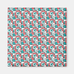 Retro Brick Mönster Magnet