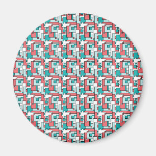 Retro Brick Mönster Magnet