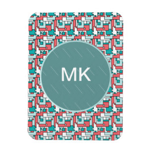 Retro Brick Mönster Magnet