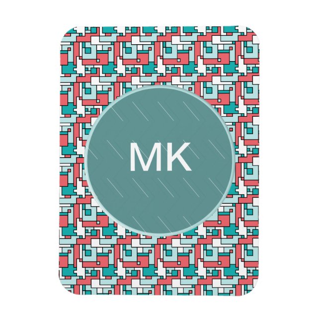 Retro Brick Mönster Magnet (Vertikal)