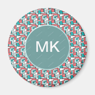 Retro Brick Mönster Magnet
