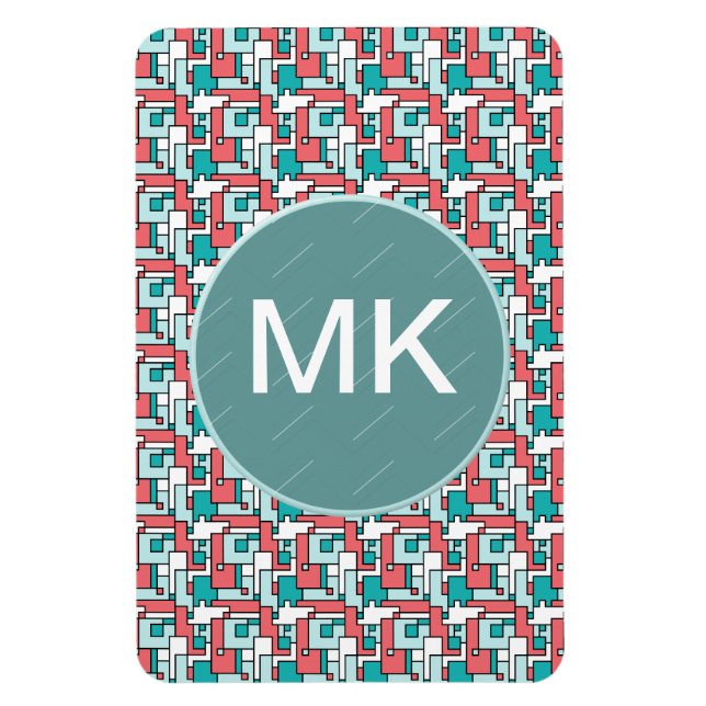 Retro Brick Mönster Magnet (Vertikal)