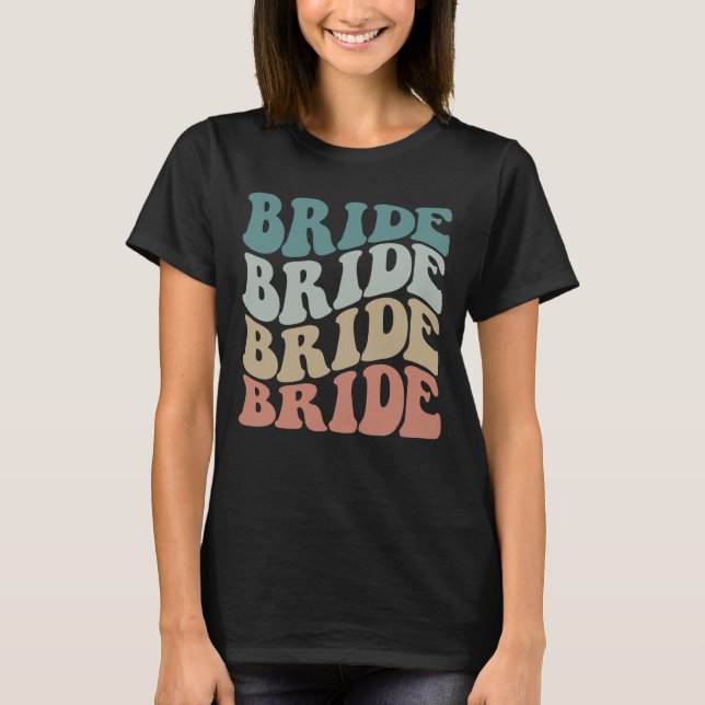 Retro Bride T Shirt (Framsida)