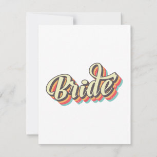 Retro Brides Babes, Bachelorette Brudens sida Gift