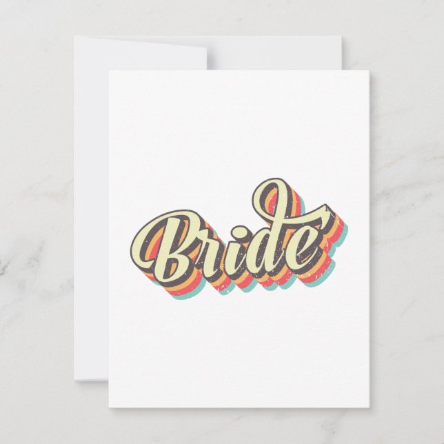 Retro Brides Babes, Bachelorette Brudens sida Gift (Framsida)