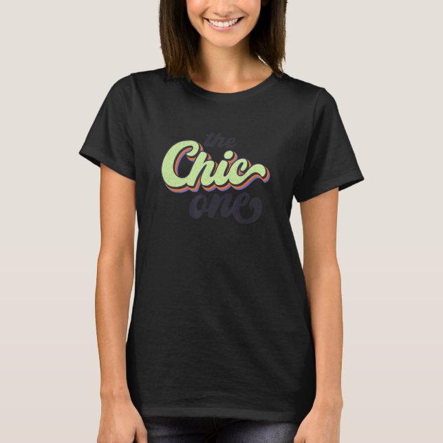 Retro Bridesmaid Bachelorette Party Bride Chicen T Shirt (Framsida)