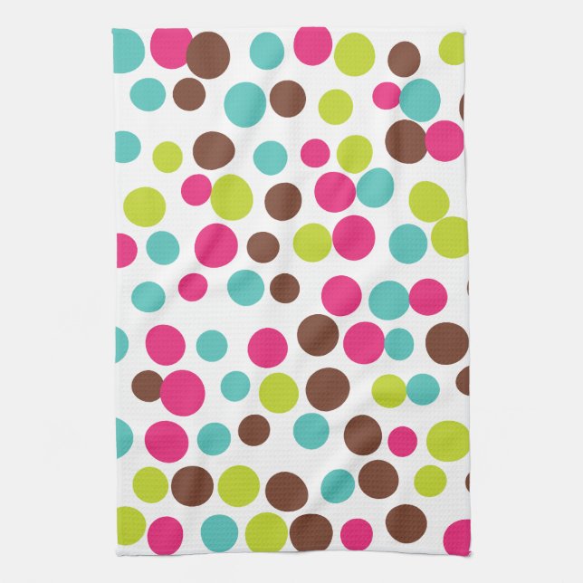 Retro Bright Dots Kitchen Towel Gift Kökshandduk (Vertikal)