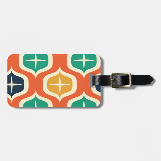 Retro Bright & Funky Bagagebricka (Horisontell Framsida)