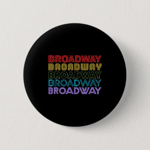 Retro Broadway Musikälskare Teater Musikalteater Knapp