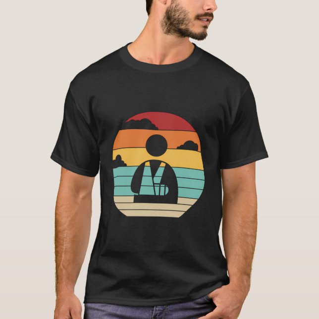 Retro Broken Arm Leg Broken Bone Broken Finger Bon T Shirt (Framsida)