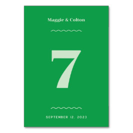 Retro Bröllop Bordsnummer