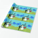 Retro bröllop kopplar ihop inpackning av papper presentpapper<br><div class="desc">Detta Retro bröllop kopplar ihop inpackning av ska papper har dig utfrågningbröllopklockor. 60-talstilen, den minimalist konstdesignen presenterar en brud och en brudgum på deras bröllopsdag. Lycklig kopplar ihop looksbra nog för att stå atop en bröllopstårta. Men de är inte. De står på frodigt grönt gräs. Den debonaire Herr ha på...</div>