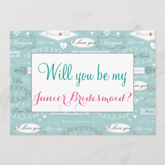 Retro bröllop ska dig är den yngre brudtärnan inbjudningar