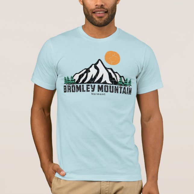 Retro Bromley Mountain Ski T Shirt (Framsida)