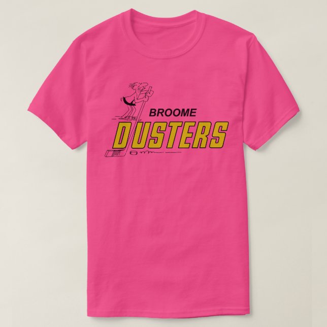 Retro Broome Dusters Slap Shot Hockey T Shirt (Design framsida)