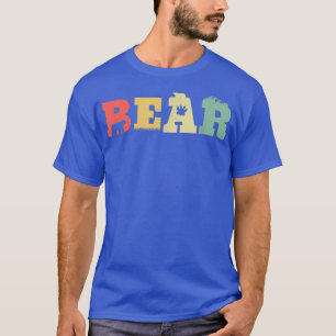 Retro Brown Bear - Vintage Grizzly Bear Nature Bea T Shirt