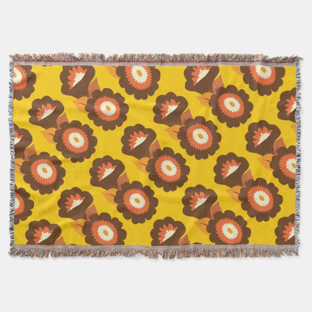 Retro Brown Flowers Mysfilt (Framsidan)