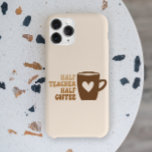 Retro Brown Funny Halvlärare Halvkaffe<br><div class="desc">Det här är en halvlärarhalvkaffedator iphone case!</div>