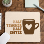 Retro Brown Halvektor, halvkaffedator Musmatta<br><div class="desc">Det här är en halv Lärares halva kaffemaskin,  Mouse Pad!</div>
