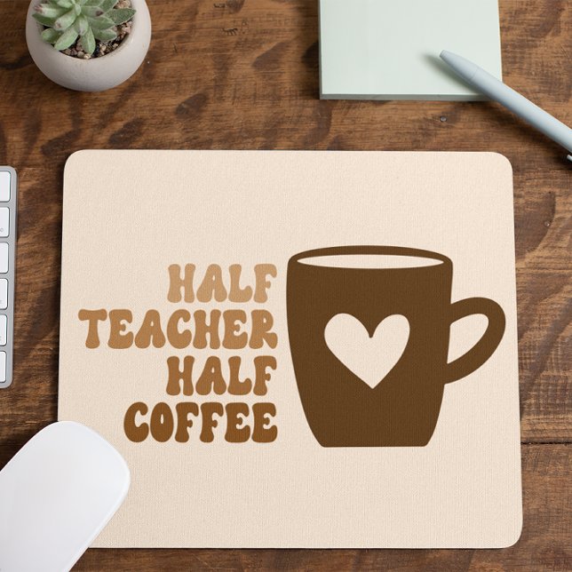 Retro Brown Halvektor, halvkaffedator Musmatta (Skapare uppladdad)