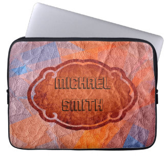 Retro Brown Leather Laptop Fodral