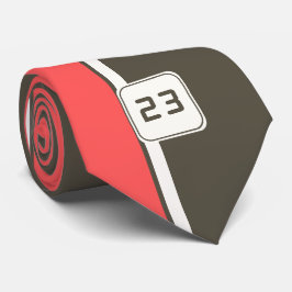 Retro Brown Red Tävla Lodrät Rand Slips