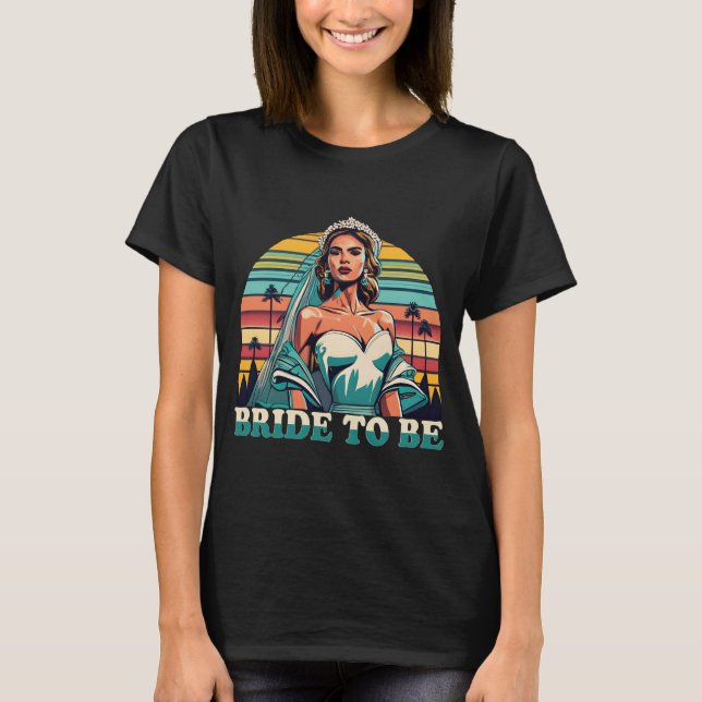 Retro brud att bli t shirt (Framsida)