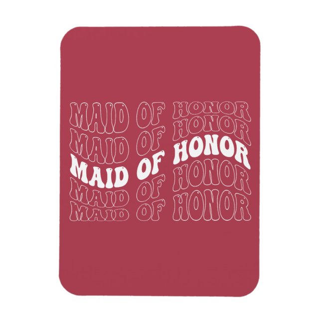  Retro Brud Brudtärna Magnet (Vertikal)