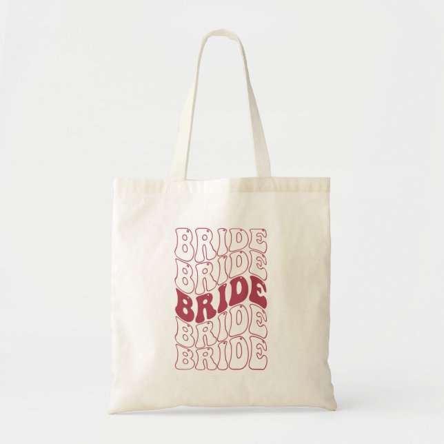  Retro Brud Brudtjänst Tygkasse (Framsidan)