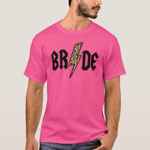 Retro Brud Rock N Roll Bröllop Henparty T Shirt