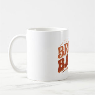 Retro Brudens Tjejer Terrakotta Möhippa Kaffemugg