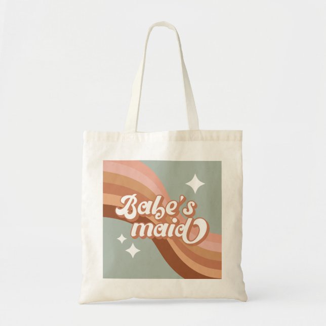 Retro Brudtärna Totebag – En Tidlös Minnessak Tygkasse (Framsidan)