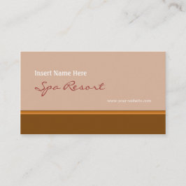 Retro brunt visitkort