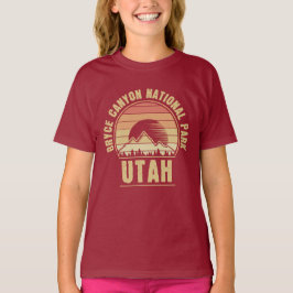 Retro Bryce Canyon nationalpark Utah T Shirt