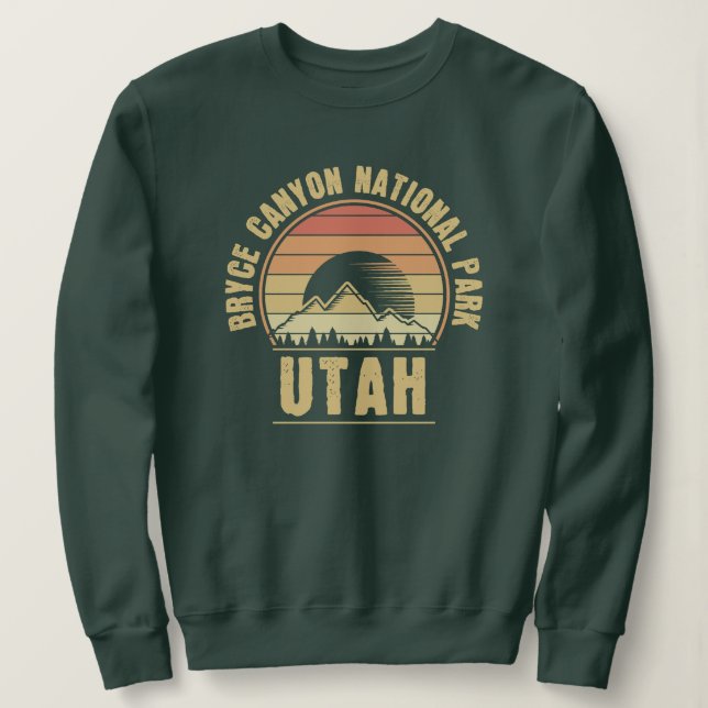 Retro Bryce Canyon nationalpark Utah T Shirt (Design framsida)