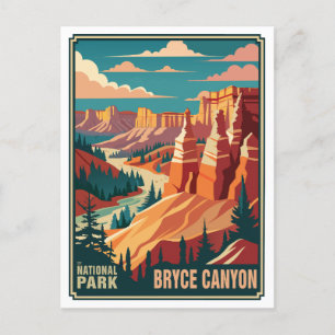 Retro Bryce Canyon nationalpark Vykort