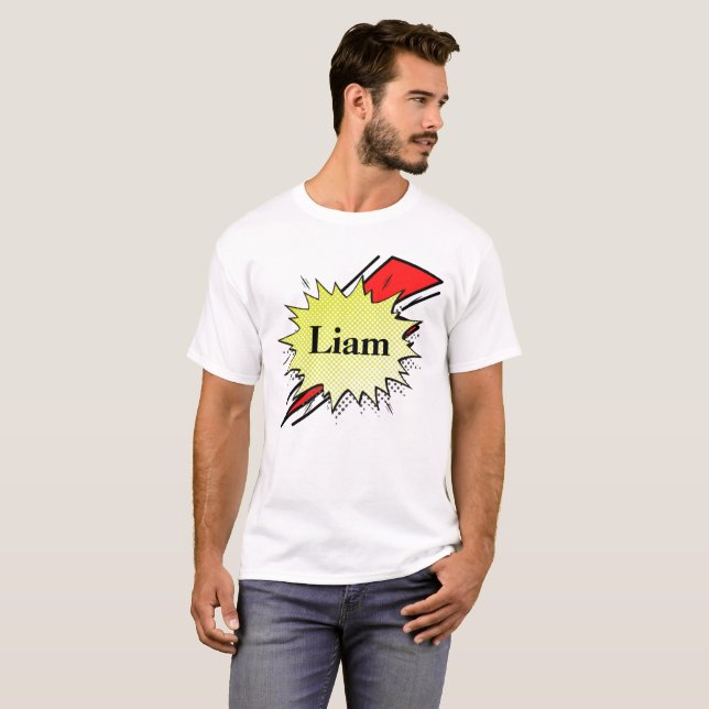 Retro bubble color comic t shirt (Hel framsida)