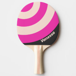 Retro Bubblegum Cirkelrand med namn Pingisracket