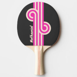 Retro Bubblegum Loop med namn Pingisracket
