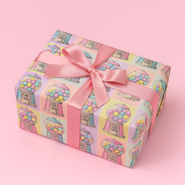 Retro Bubblegum maskin Presentpapper (Skapare uppladdad)