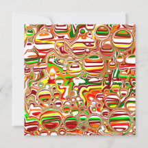 Retro Bubbles Digital Art Black