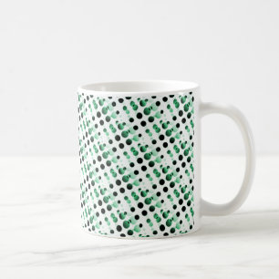 Retro Bubbles Mugg, Klöver Grönt Kaffemugg