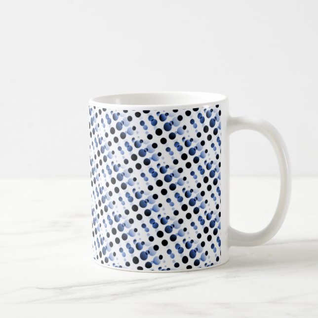 Retro Bubbles Mugg, Light Blue Kaffemugg (Höger)