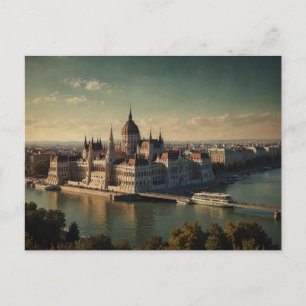 Retro Budapest Charm Vykort
