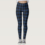 Retro Buffalo Play Tartan Mönster Black Navy Blue Leggings<br><div class="desc">Retro Buffalo Play Tartan Mönster: Blå och svarta baljor</div>