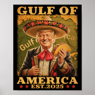 Retro Bukt i USA Mexiko Lustigt Mexiko Mexiko Mexi Poster