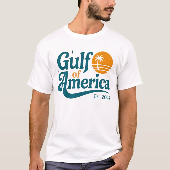 Retro Bukt of America Est 2025-säsongen sommar T Shirt (Framsida)