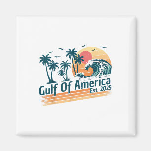 Retro Bukt of US America 2025 American Flagga Bukt Magnet
